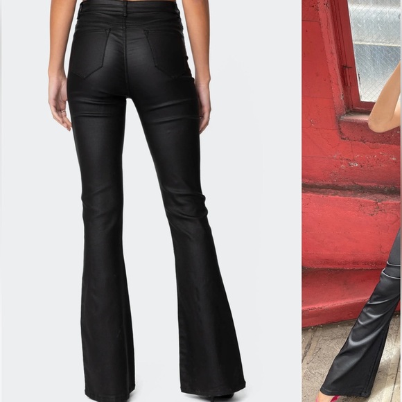 edikted flare leather pants - Picture 2 of 7